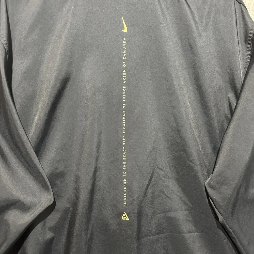 Nike Giannis Coming To America Track Jacket Black‎ Metallic Gold Size M